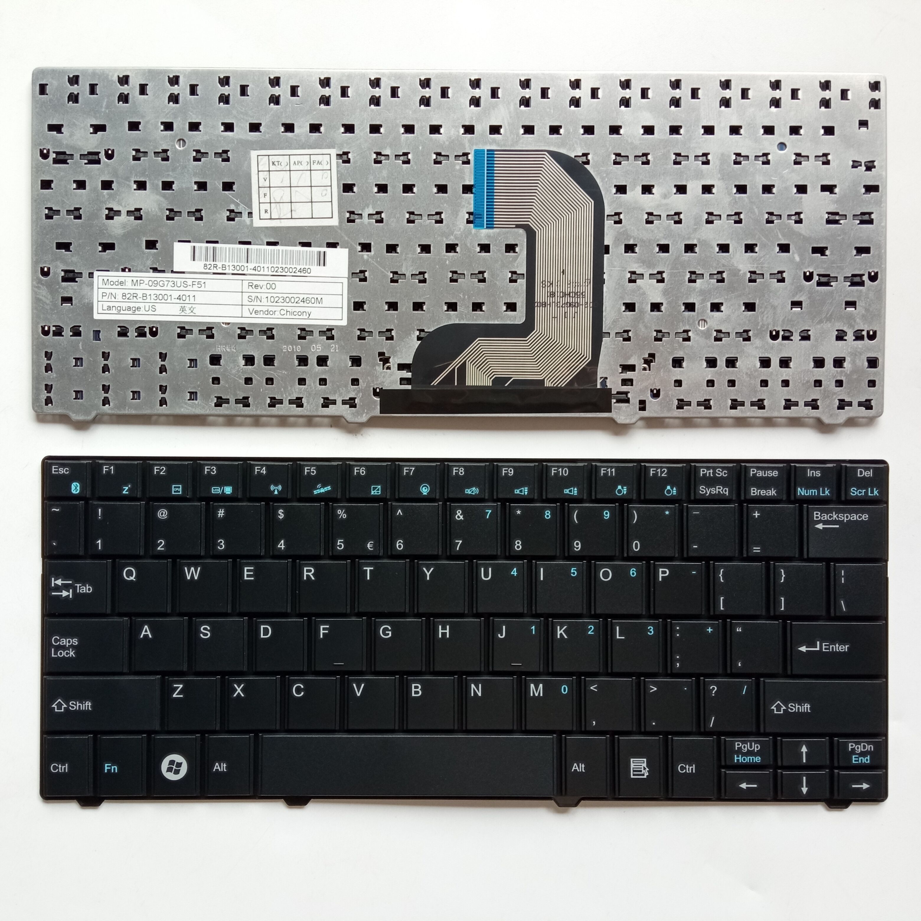 Picture of New Replacement Laptop Keyboard For HASEE PHN 11A/K31 A300 A320 A330 A333 BLACK US Layout
